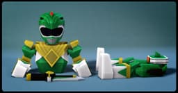 Low Poly Flexi Green Ranger 3d model