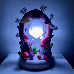 Fantasy Tree Lamp (Christmas) 3d model