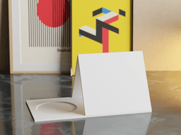 Minimal Triangular Book Holder with Mug Slot 3d model