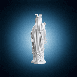 Saint Dymphna Statue 3d model