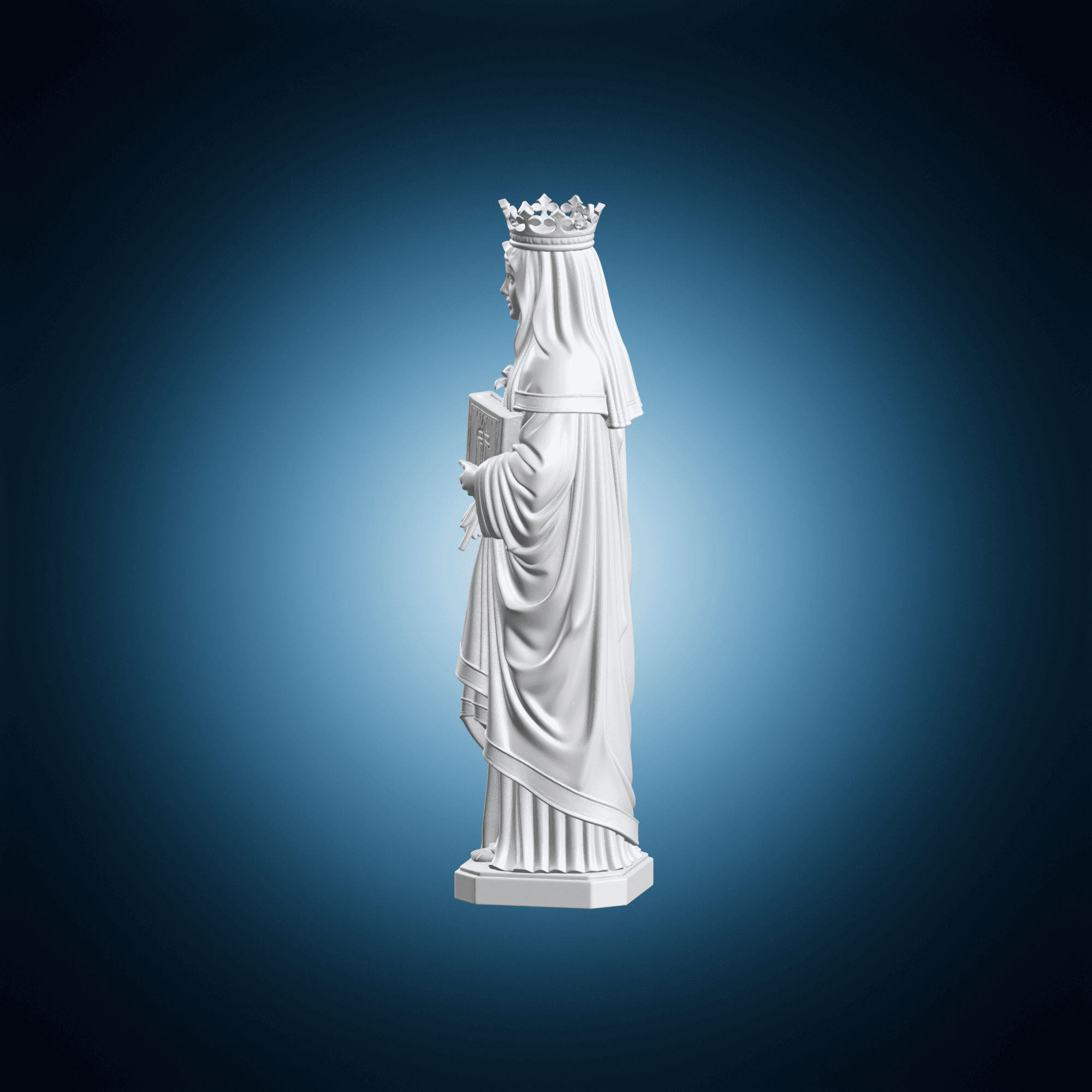 Saint Dymphna Statue 3d model