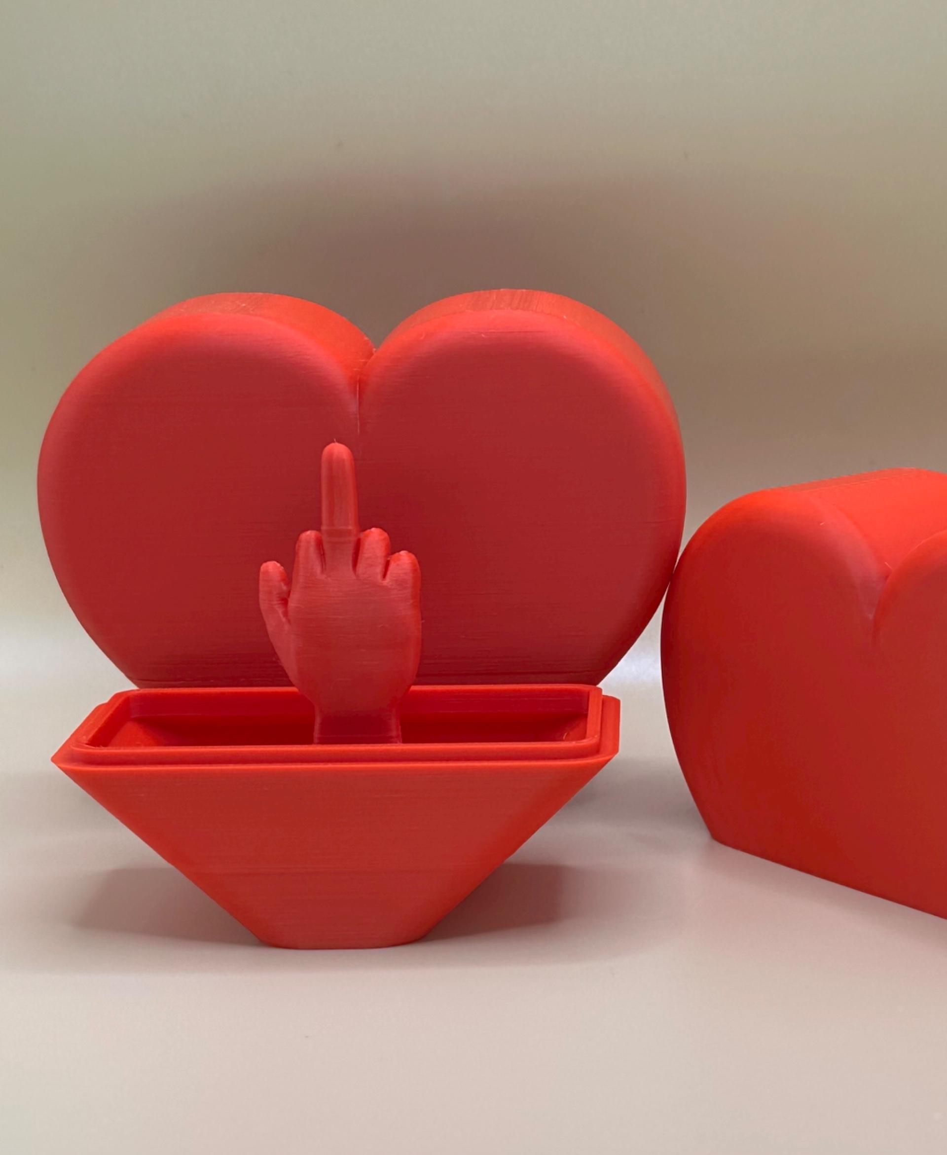 Middle Finger Heart Surprise 3d model