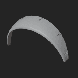 Convex fender flare 3d model