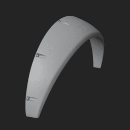 Convex fender flare 3d model