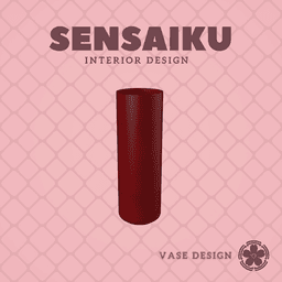 29. Cylinder - V14 Custom Vase Design - Ikebana Home Decoration 3d model
