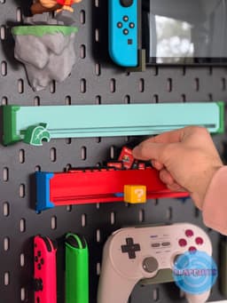 Nintendo Switch Cartridge Slider - Short (12 slots) 3d model