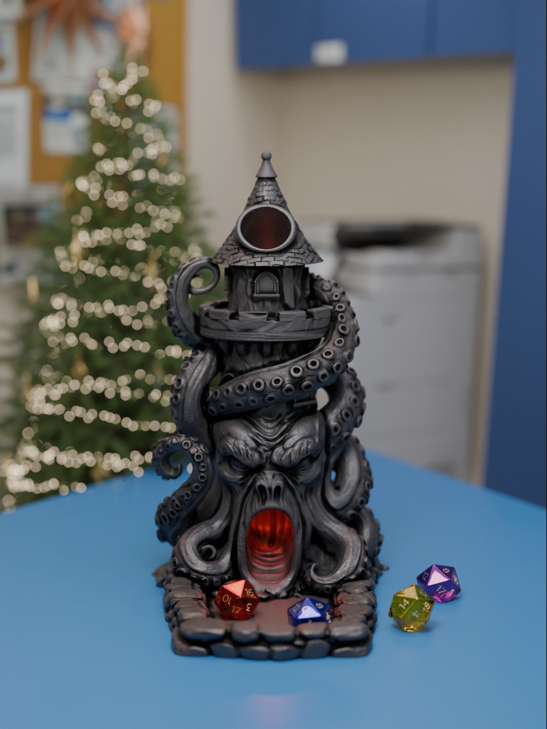 Evil Octopus Dice Tower 3d model