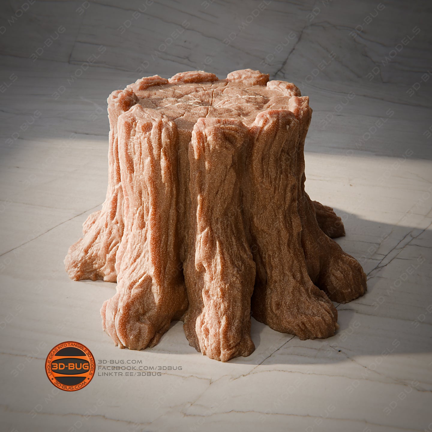 Decorative Tree Stump 3d model