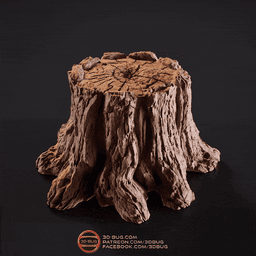 Decorative Tree Stump 3d model
