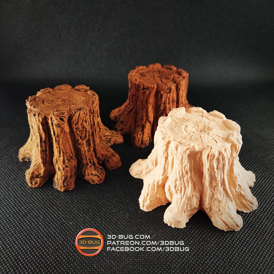 Decorative Tree Stump 3d model