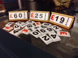 Price Cards with Stands + Hangers 3d model