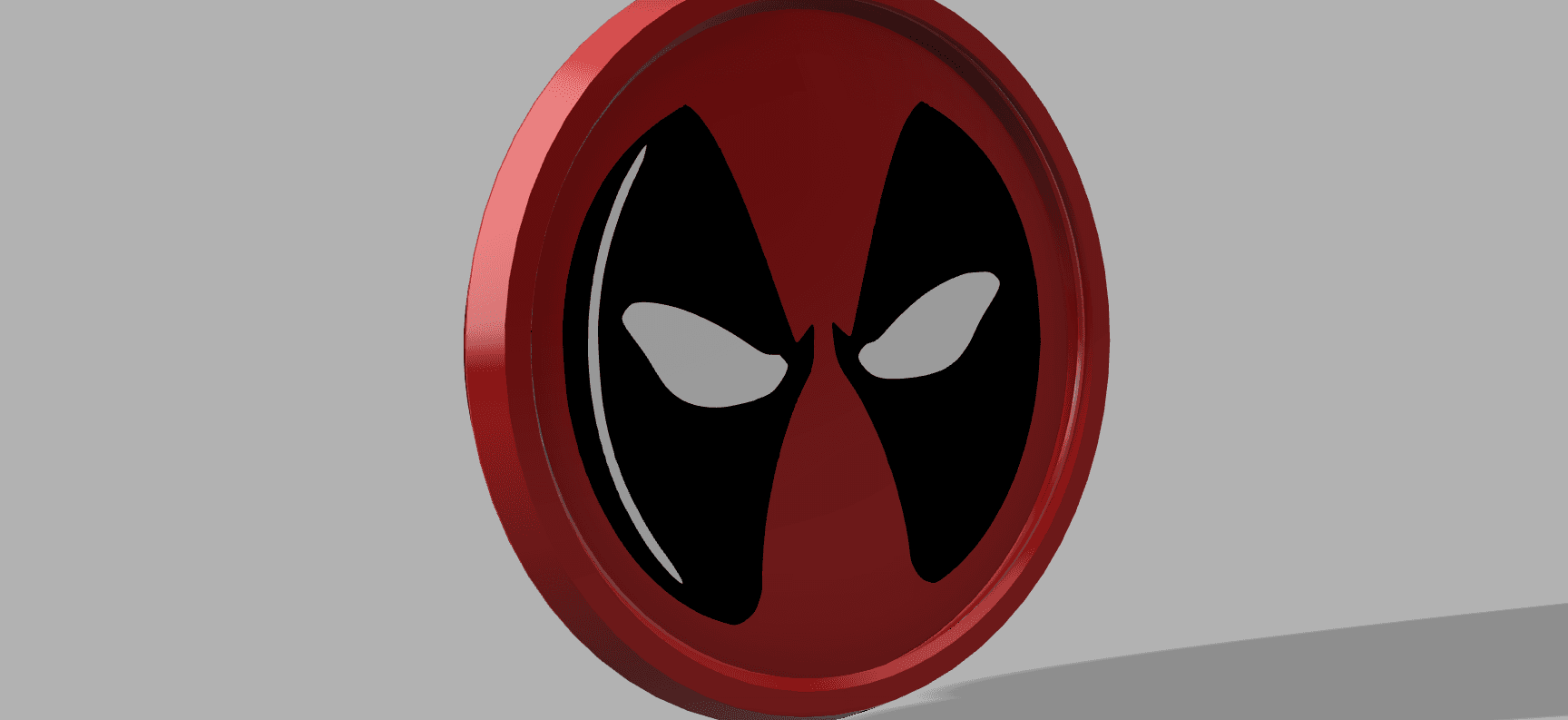 DEADPOOL THREADED AND STACKABLE COASTER SET 3d model
