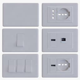 electric_sockets_italians.blend 3d model