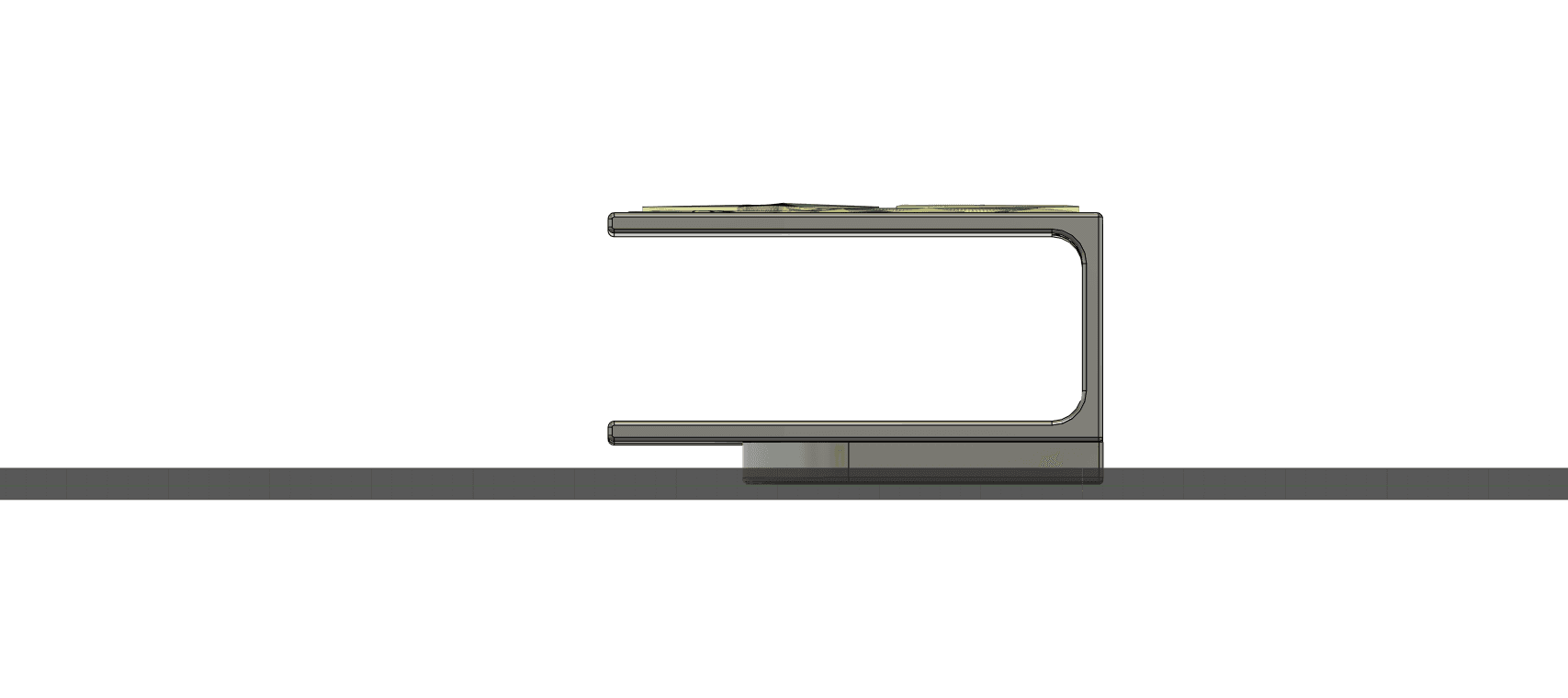 Magnetic Wii Sensor Bar Mount  3d model