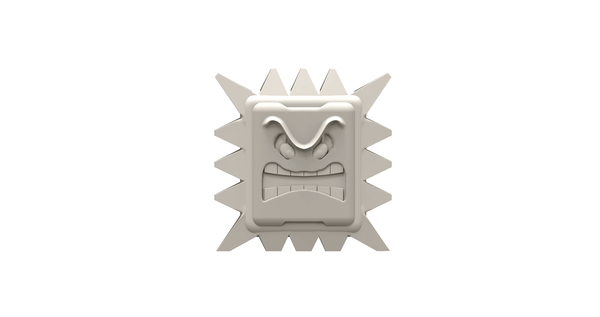 Thwomp! Mario Fan Art 3d model