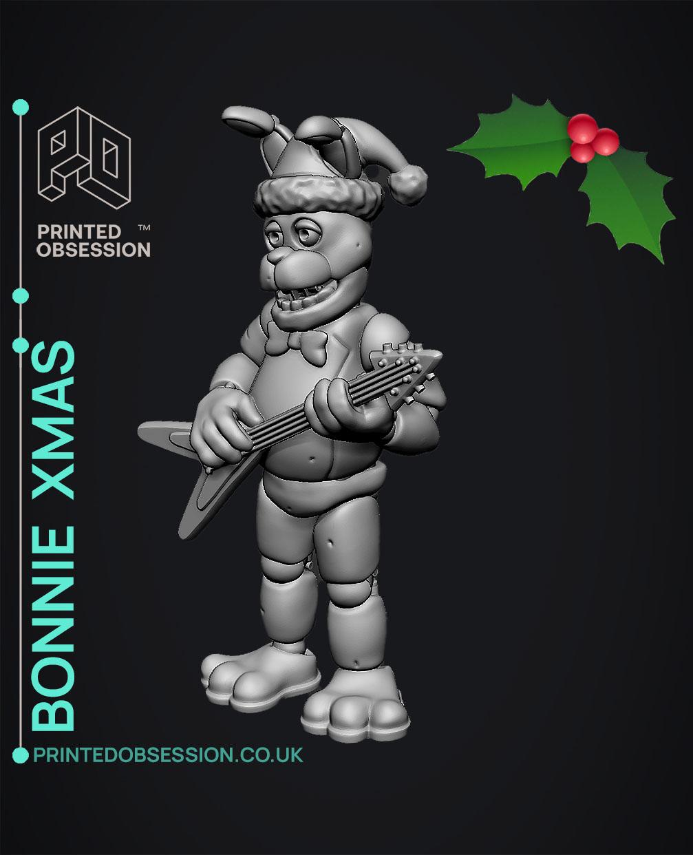 Bonnie Christmas - FNAF - Fan Art 3d model