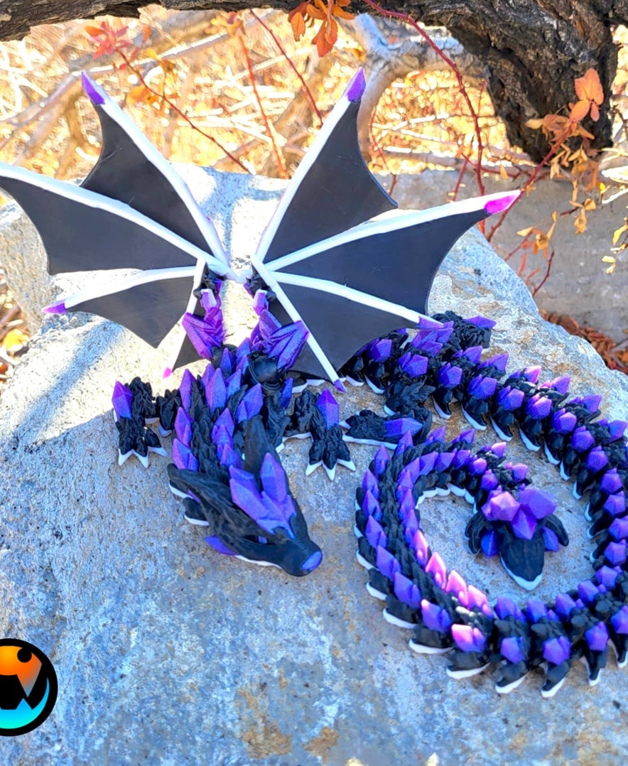 Crystal Wolf Dragon 3d model