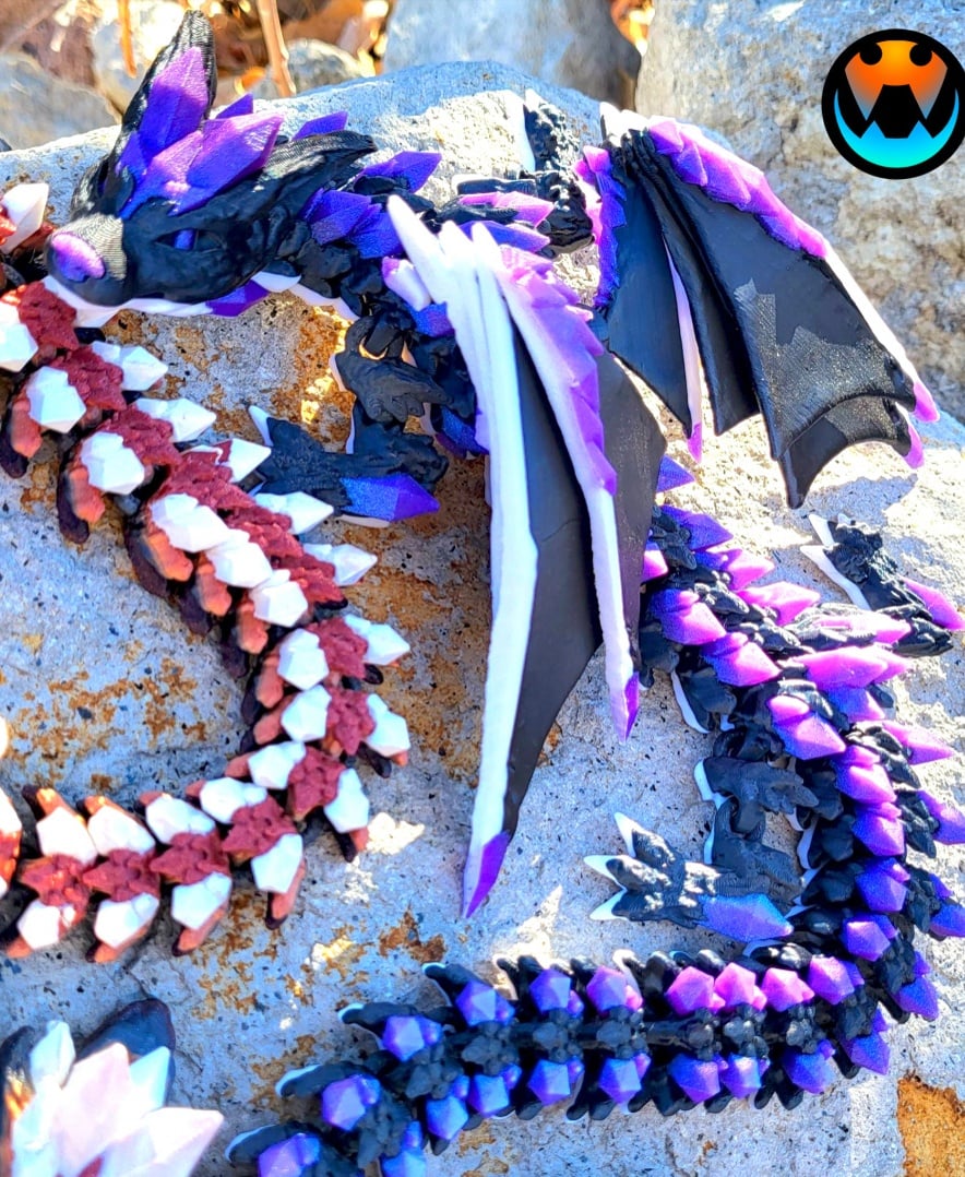 Crystal Wolf Dragon 3d model