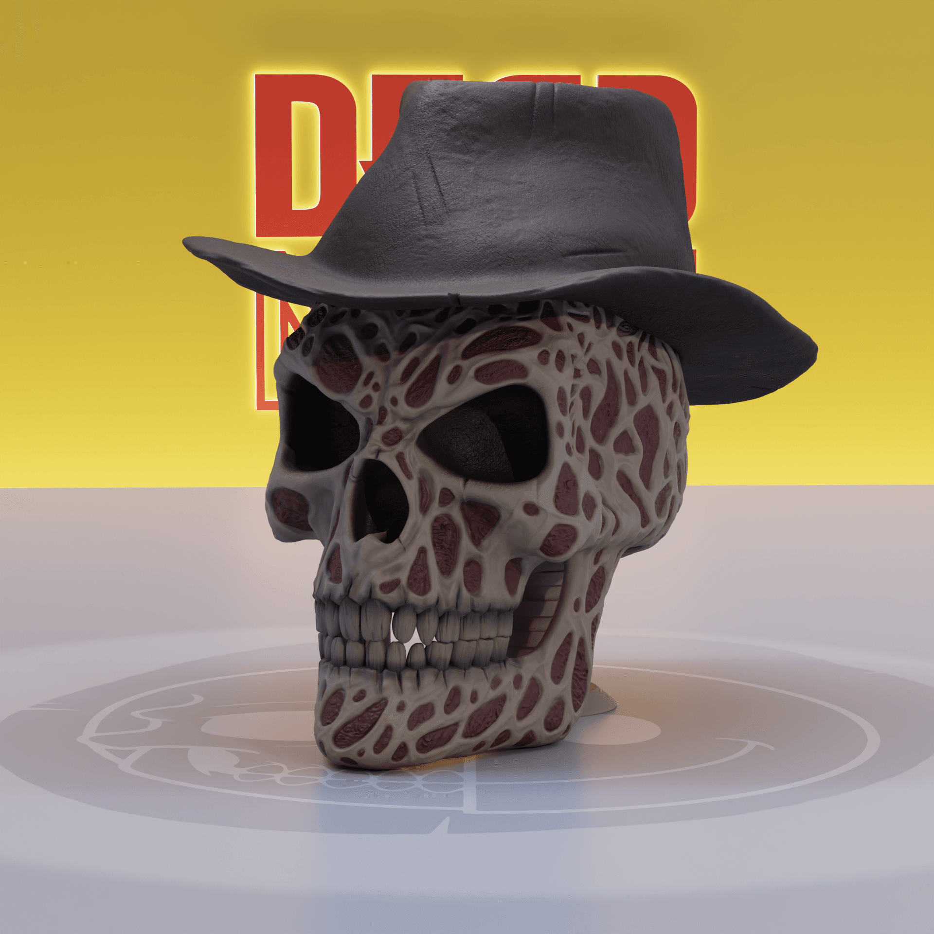 DEADNICE - Freddy Krueger Skull 3d model