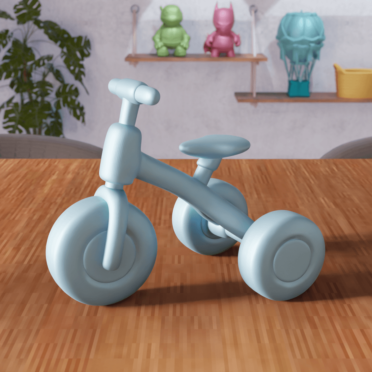 Miniature Tricycle - Nostalgic Childhood Series 3d model
