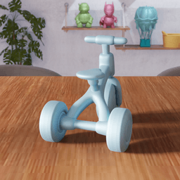 Miniature Tricycle - Nostalgic Childhood Series 3d model
