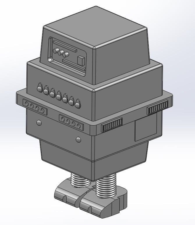 Star War inspired Scale Gonk Droid 3d model