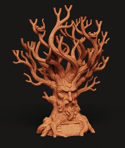Ent Tree Man Jewelry Stand | Nature Spirit Accessory Holder | Fantasy Tree Organizer 3d model