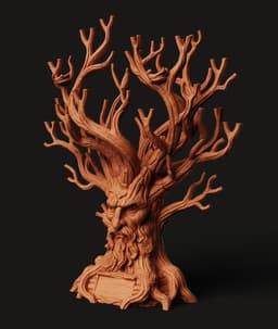 Ent Tree Man Jewelry Stand | Nature Spirit Accessory Holder | Fantasy Tree Organizer 3d model