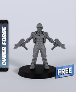 Cube - With Free Cyberpunk Dragon - Sci-Fi Gift Ideas for RPG and Wargamers 3d model