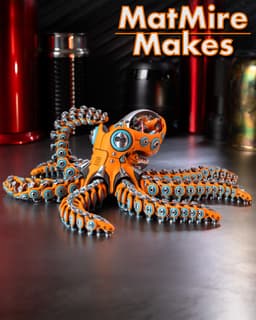 Robo Octopus - Articulated Figure 3d model