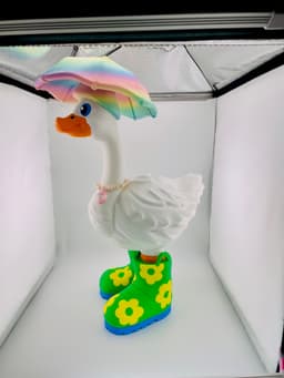 Rain Boots & Umbrella Hat Goose Gear for Porch Goose 3d model