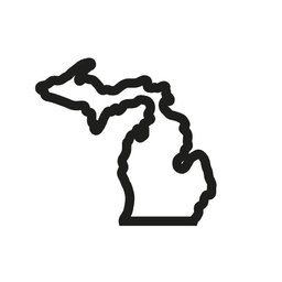 Michigan Cookie Cutter STL File - 4 inches 3d model