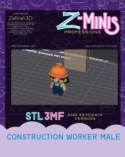 Z-Mini Construction Worker Female 3d model