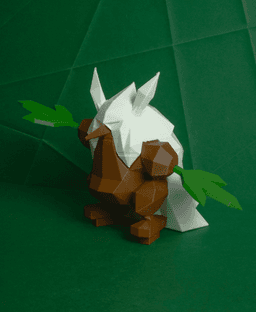 Shiftry Low Poly Pokemon 3d model