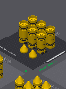 Cute Articulated & Clicker Crayola | Print-in-place | Support-free 3d model