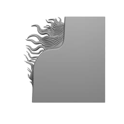 Elegant Horse Wall 3d model