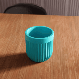 Ribbed Succulent Planter and Organizer 3d model