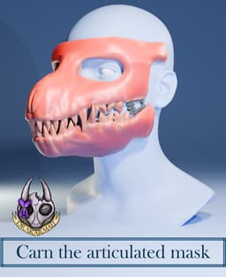 Carn the articulated mask.stl 3d model