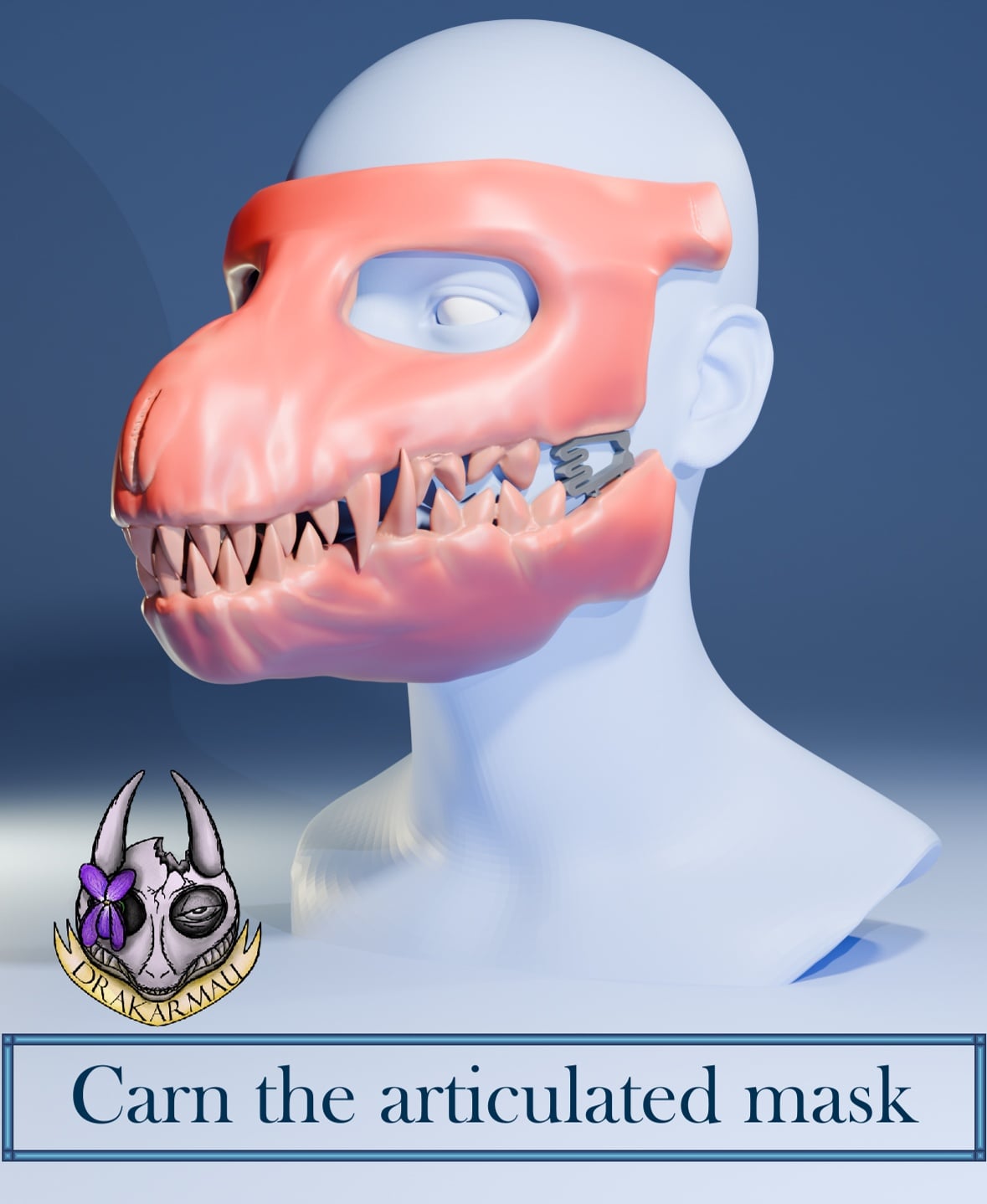 Carn the articulated mask.stl 3d model