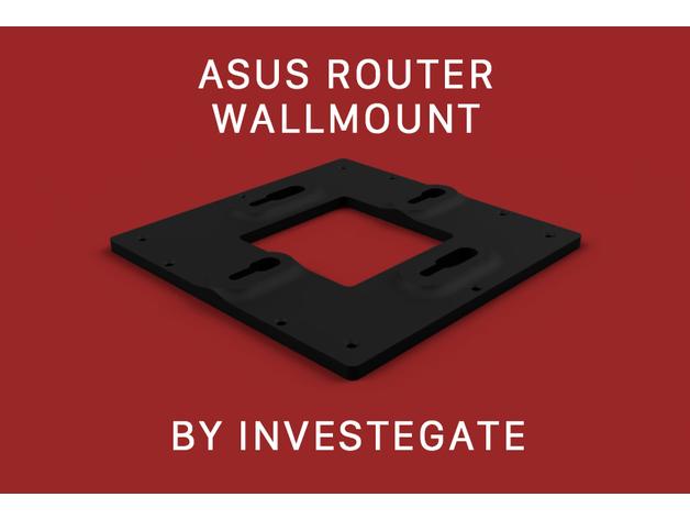 ASUS Router Wall Mount GT-AX11000 RT-AC5300 GT-AC5300 Template 3d model