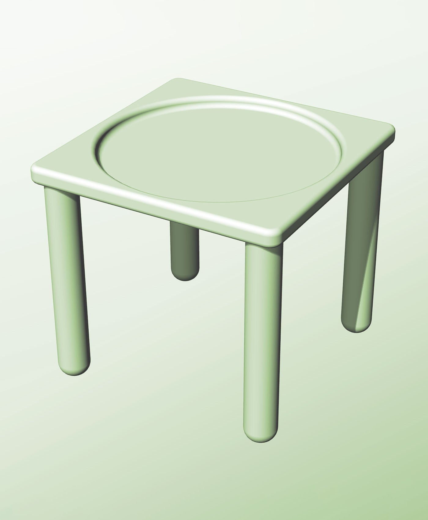 SS128-130Q Stand or Base for Infinite Containers 128 Series 3d model