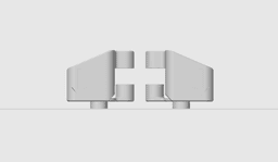 Snapmaker U1 - Stealth 180 degree Door Hinge 3d model
