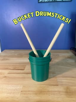 Bucket Drumsticks! 3d model