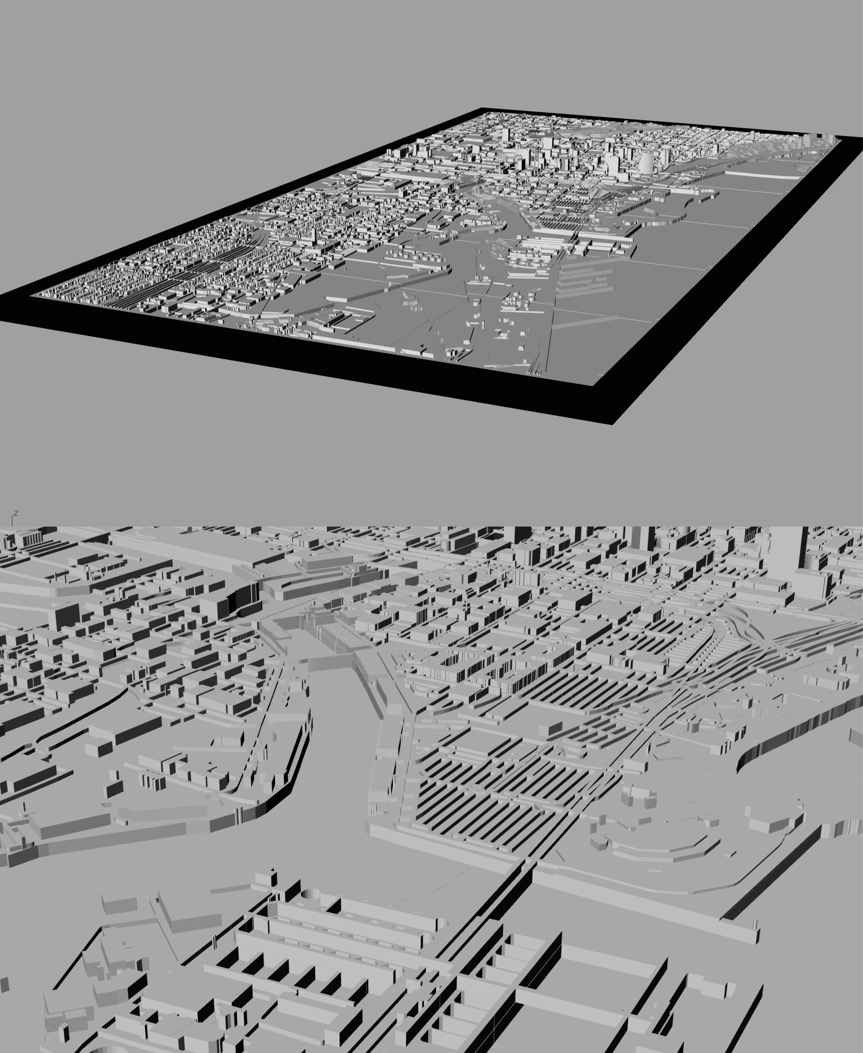 MILWAUKEE, Skyline 3d map 3d model