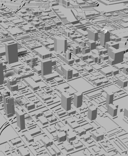 MILWAUKEE, Skyline 3d map 3d model