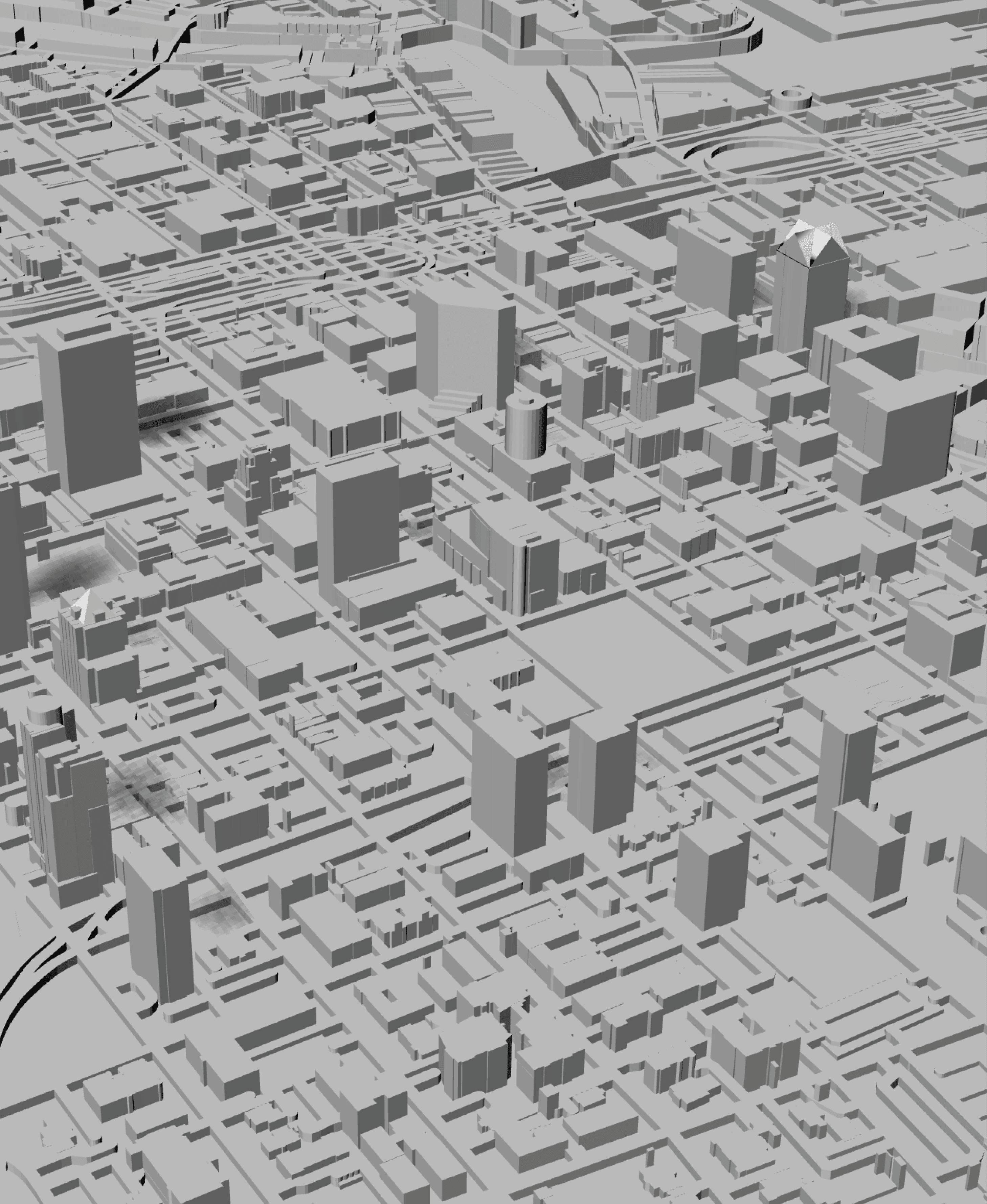 MILWAUKEE, Skyline 3d map 3d model