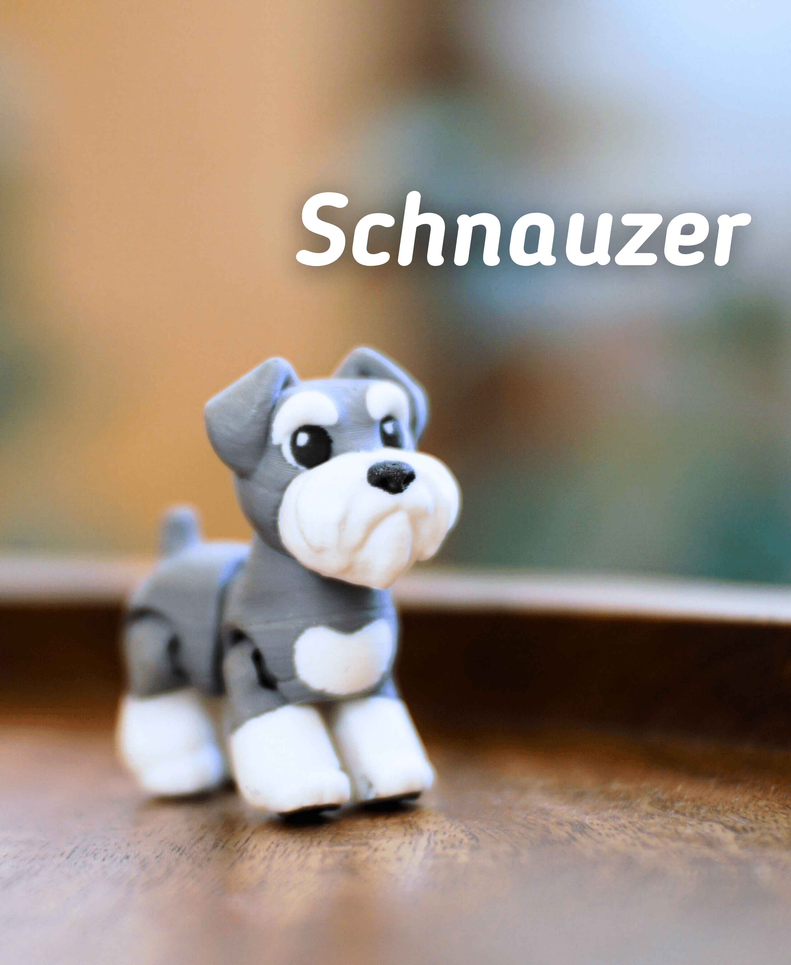 Ludo Schnauzer - Articulated Fidget Dog 3d model