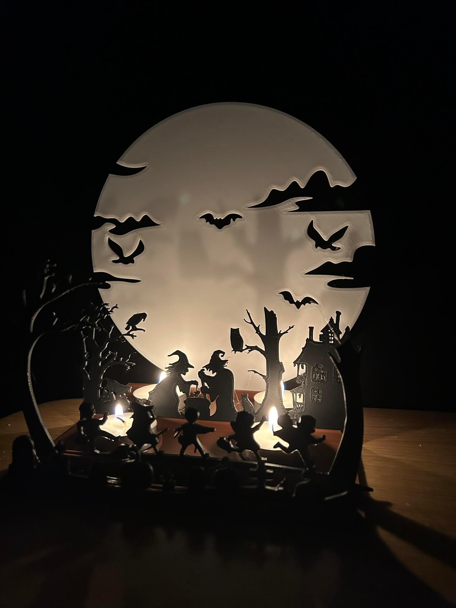 Halloween Witch Kids Pumkin Candle holder 3d model