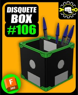 #106 Floppy Disk Box + Ebook Technical Drawing 3d model