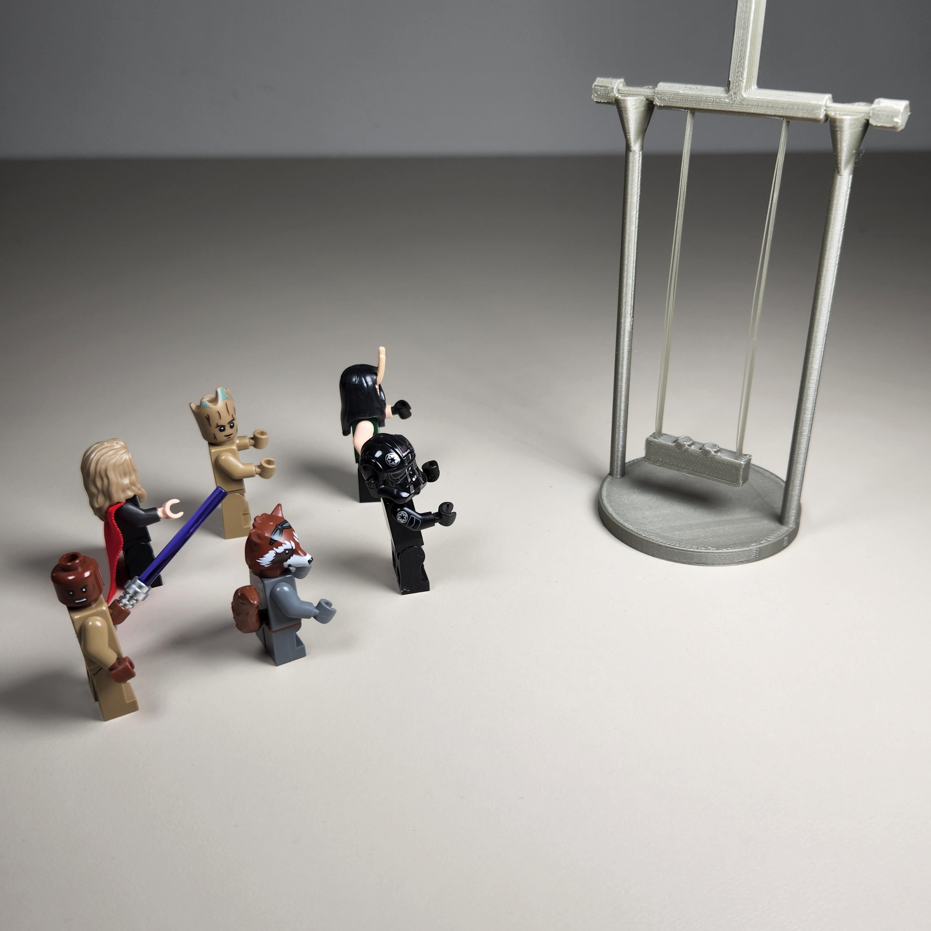 Lego Mini Fig String Swing 3d model